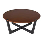Mesa de centro redonda moderna Vandor de 44 pulgadas de madera de acacia de Christopher Knight Home