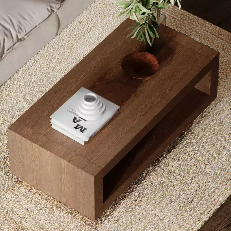Mesa de centro contemporánea de madera Maven Lane Artemis