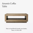 Mesa de centro contemporánea de madera Maven Lane Artemis