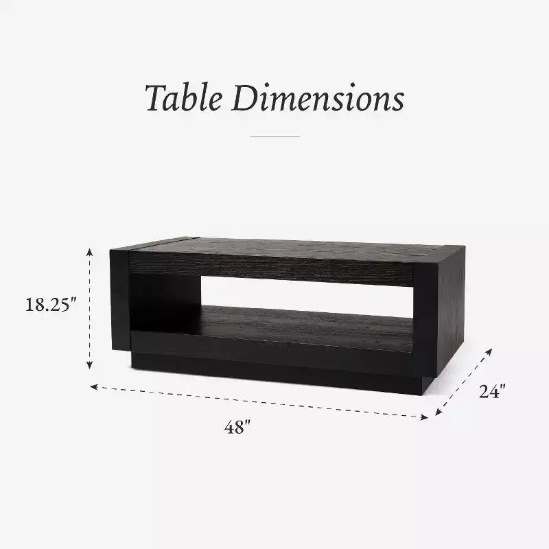 Mesa de centro contemporánea de madera Maven Lane Artemis