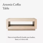 Mesa de centro contemporánea de madera Maven Lane Artemis