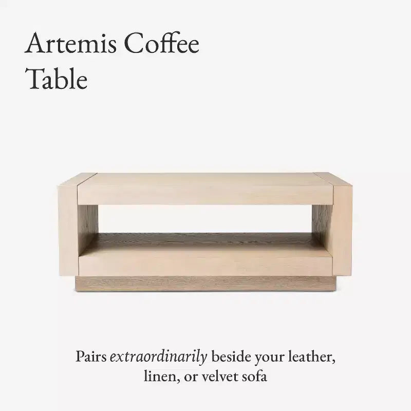 Mesa de centro contemporánea de madera Maven Lane Artemis
