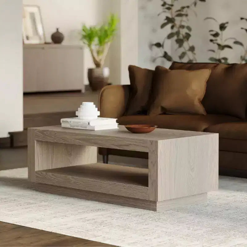 Mesa de centro contemporánea de madera Maven Lane Artemis