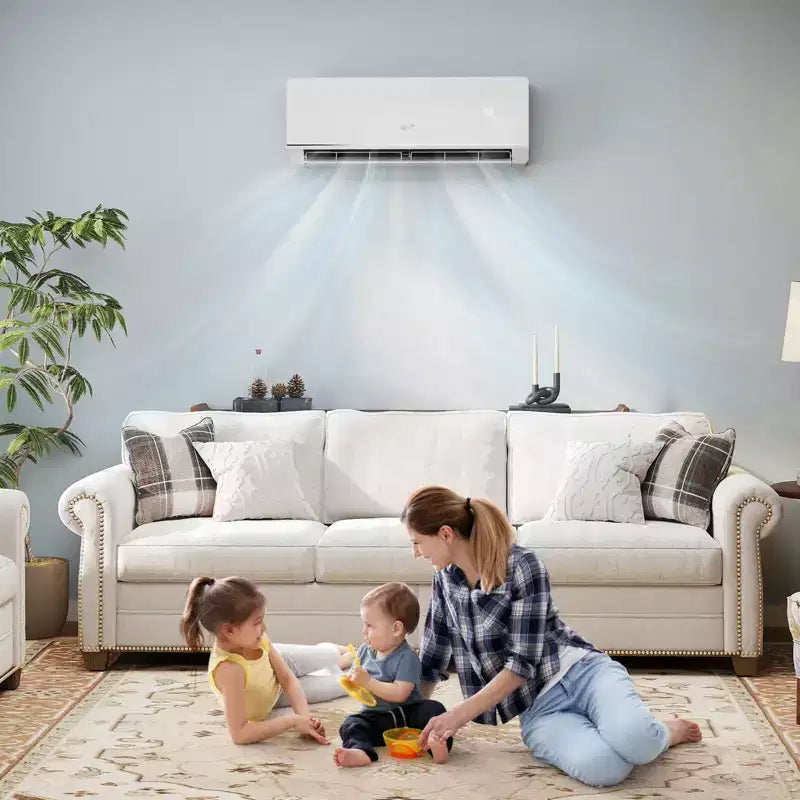 Costway 12000 BTU Mini Split Air Conditioner & Heater with 1 Ton Heat Pump Installation Kit