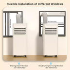 ZAFRO 10,000 BTU Portable Air Conditioners Cool Up to 450 Sq.Ft, 4 Modes Portable AC Unit with Remote Control/LED Display , White