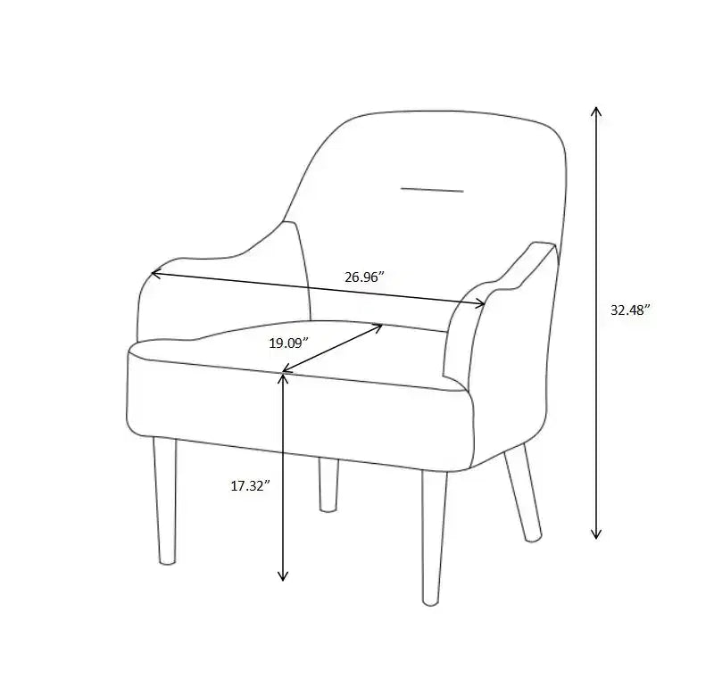 Sillón moderno, sillón de chenilla, sillón auxiliar de estilo moderno con patas de madera, diseño cómodo para sala de estar, dormitorio