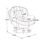 Sillones modernos para dormitorio con otomana, sillón de ocio con asiento acolchado