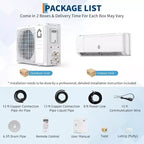 18000 BTU Wifi Mini Split AC, 19 SEER2 208-230V Inverter Ductless Wall AC w/WiFi & Alexa Compatible