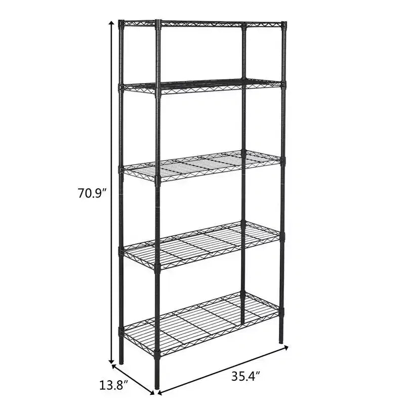 Estantería de metal Karl Home de 35.43 pulgadas de ancho