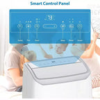 14,000 BTU 3-in-1 Portable Air Conditioner with Window Kit, Cools up to 750 Sq.Ft, 75-Pint Dehumidifier