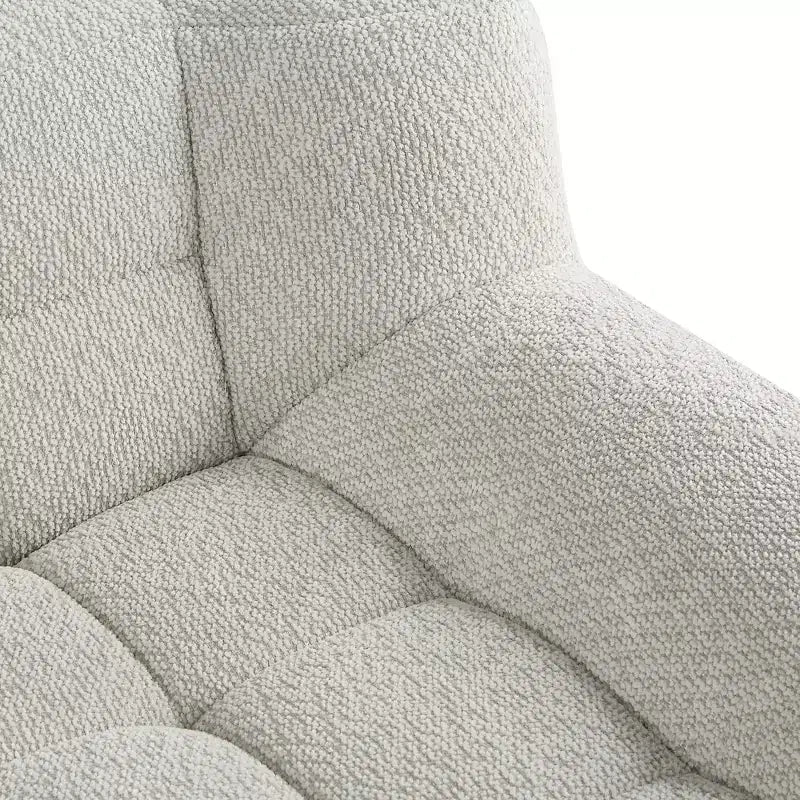 Sofá biplaza de espuma de compresión de terciopelo con capitoné cuadrado moderno Tobey 64.5 de GDFStudio