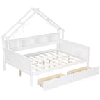 Camas de plataforma Whisen Wood tamaño matrimonial con LED