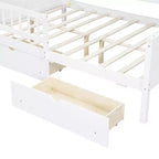 Camas de plataforma Whisen Wood tamaño matrimonial con LED