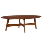 Mesa de centro moderna de mediados de siglo Rhoda - Marrón - SEI
