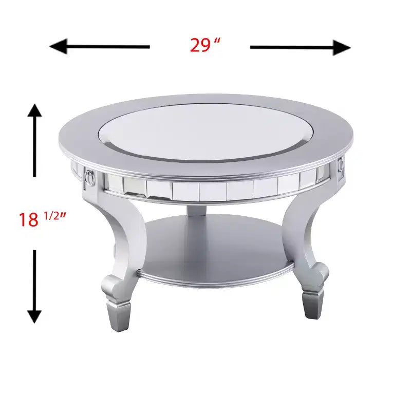 Mesa de centro moderna de mediados de siglo Rhoda - Marrón - SEI