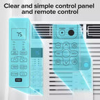 ZAFRO 6,000 BTU Small Window Air Conditioner Cool up to 250 Sq. Ft. with Ultra-Quiet, Compact-size, Washable Filter, Remote Control