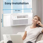 ZAFRO Window Air Conditioner, 12,000 BTU Air Conditioner Window Unit with Remote and App Control, Cools Room up to 500 Sq. Ft., 6 Modes 4 Fan Speeds