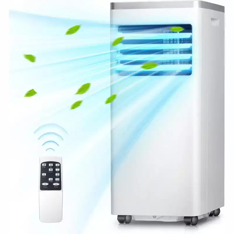 ZAFRO Remote Control&Window Kit, 3-in-1 AC Unit Built-in Dehumidifier,Fan Mode Portable Air Conditioner, white(8,000 BTU)