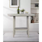 Juego de comedor Dothan de altura de mostrador Home Design, gris antiguo
