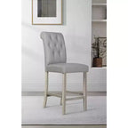 Juego de comedor Dothan de altura de mostrador Home Design, gris antiguo