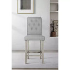 Juego de comedor Dothan de altura de mostrador Home Design, gris antiguo