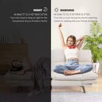 Dyonery 71 sofá cama convertible de piel sintética, futón de espuma viscoelástica, pequeño sofá cama moderno con respaldo dividido para sala de estar