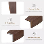 Mesa de comedor rústica de 180 cm, mesa de cocina marrón con capacidad para 6-8 personas