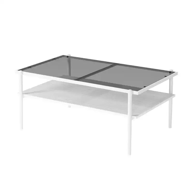 Juego de 3 mesas de centro y mesas auxiliares, mesa de cristal templado con capa de MDF, mesas modernas para sala de estar, cristal gris