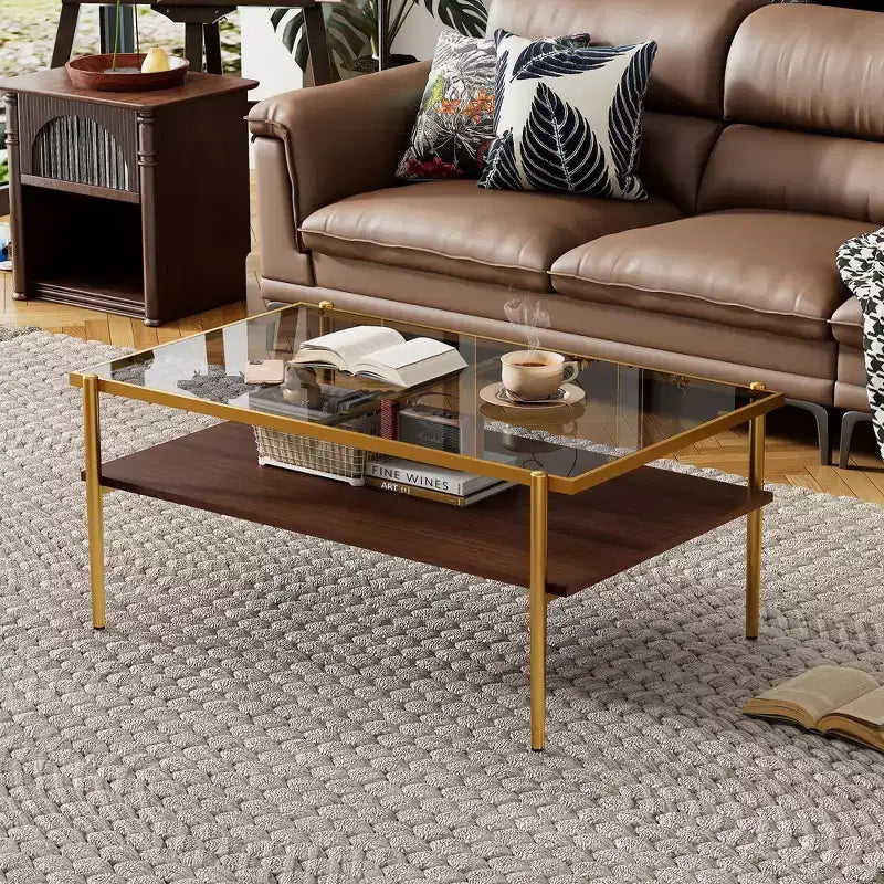 Juego de 3 mesas de centro y mesas auxiliares, mesa de cristal templado con capa de MDF, mesas modernas para sala de estar, cristal gris