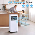 ZAFRO Portable Air Conditioner,AC Unit for Bedroom Room Garage RV, 24H Timer/Remote Control/2 Speeds/LED Display
