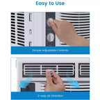 5000 Btu Air Conditioner Window Unit, Fast Cooling to 150 Sq.Ft. Window Ac Unit With Easy-to-Use Mechanical Controls