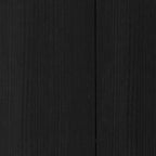 Armario de pared decorativo HomeRoots de 59 pulgadas, madera negra con cinco estantes