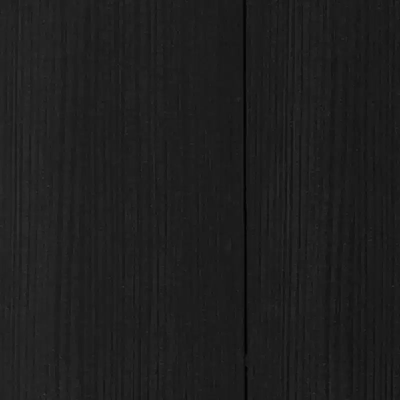 Armario de pared decorativo HomeRoots de 59 pulgadas, madera negra con cinco estantes