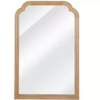 MAYEERTY 20 x 30 Marco de Madera Maciza con Esquinas Redondeadas Espejo Decorativo para Dormitorio Baño Sala de Estar Madera Natural