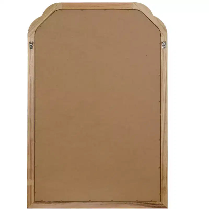MAYEERTY 20 x 30 Marco de Madera Maciza con Esquinas Redondeadas Espejo Decorativo para Dormitorio Baño Sala de Estar Madera Natural