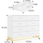 Organizador de almacenamiento de 8 cajones Zstar para sala de estar, dormitorio, pasillo