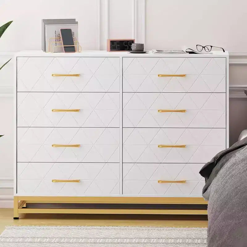 Organizador de almacenamiento de 8 cajones Zstar para sala de estar, dormitorio, pasillo