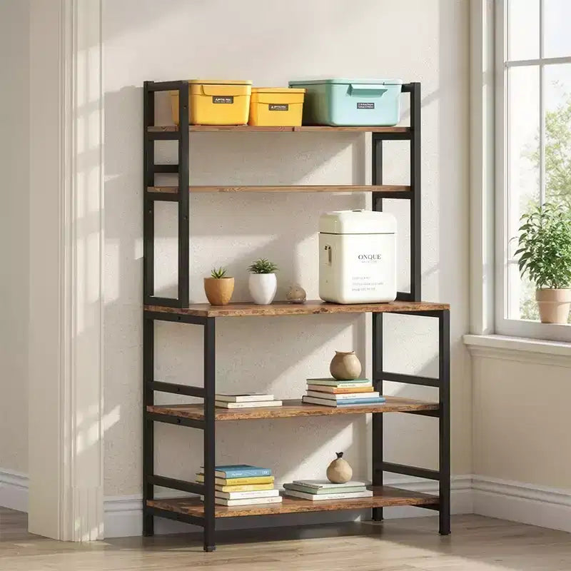MAYEERTY Gabinete de Almacenamiento de 5 Niveles con Encimera de 80 x 40 cm