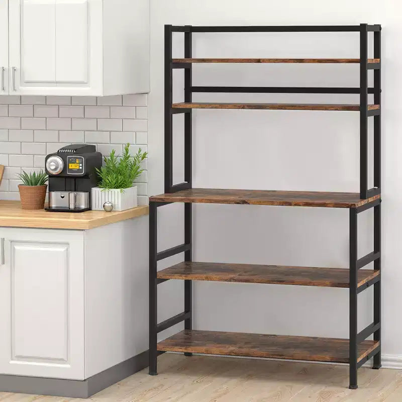 MAYEERTY Gabinete de Almacenamiento de 5 Niveles con Encimera de 80 x 40 cm