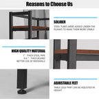 MAYEERTY Gabinete de Almacenamiento de 5 Niveles con Encimera de 80 x 40 cm