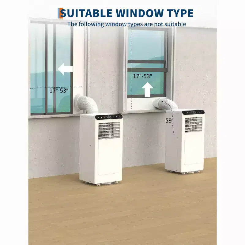 10000 BTU Portable Air Conditioners, 3-In-1 Portable AC Units for Rooms with Dehumidifier, Quiet Room Air Conditioner Cools Up to 450 Sq.Ft.