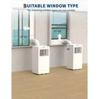 8,000 BTU Portable Air Conditioner, 4-In-1 Portable AC Units for Rooms with Fan, Dehumidifier, Cools Up to 350 Sq.Ft. Room Air Conditioner