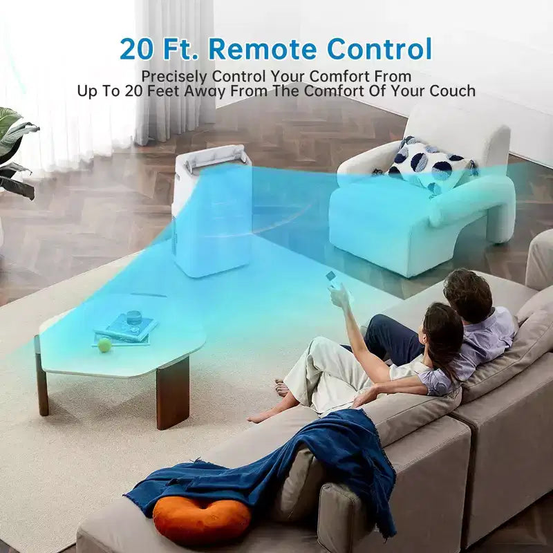 15,000 BTU Portable Air Conditioner, Portable AC Built-in Cool with Dehumidifier, and Fan Cools up to 850 Sq. Ft Bedroom, Office, Kitchen