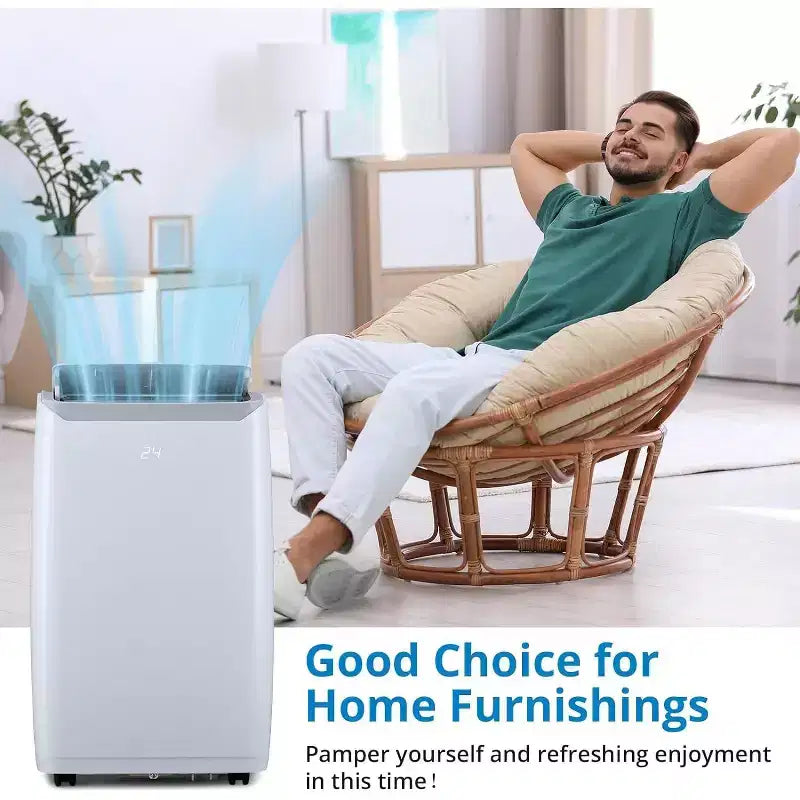 Portable Conditioners 12000 BTU, 3-in-1 Portable Cooler with Sleep, Auto Swing, Dehumidifier & Fan Modes, Display Conditioners,up to 550sq. Ft