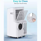 Portable Air Conditioner, 12000 BTU Stand Up AC Unit with Fan and Dehumidifier, Cools Rooms Up to 400 sq ft for Home Office Bedroom