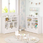 Mueble Organizador de Juguetes con Cajones, Estante de Juguetes para Niños, Librería Infantil, Organizador de Almacenamiento de Piso, Estantería Grande Abierta para Sala de Juegos, Dormitorio, Guardería