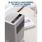 Portable Air Conditioners, Flarhetoric 10000 BTU Cooling/Fan/Dry 3 IN 1 Portable Ac unit for Room 560 SQ.FT, Units for Low Noise rooms