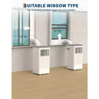 8,000 BTU Portable Air Conditioner,Portable AC Unit for Bedroom up to 350 Sq. Ft, Cooling, Dehumidifier, Floor Standing Air Conditioner, 24H Timer