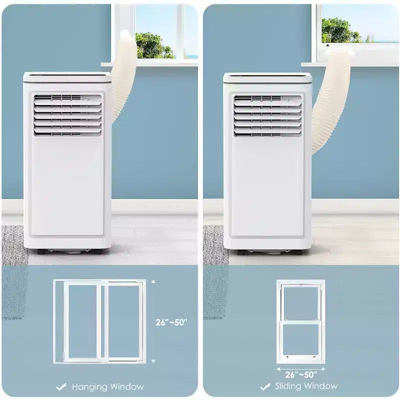 ZAFRO Portable Air Conditioner, Air Conditioner with Cooling, Fan, Dehumidifier, Sleep Mode, 55 db, Cooling up to 450 Sq. Ft
