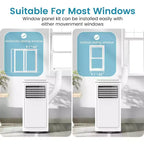 ZAFRO Portable Air Conditioner, Air Conditioner with Cooling, Fan, Dehumidifier, Sleep Mode, 55 db, Cooling up to 450 Sq. Ft